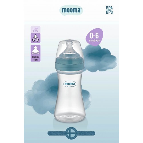 Biberon Anti Kolik Biberon 250 ml Kapaklı Biberon 0 - 6 Ay (Yavaş Akış) Biberon Anti Kolik Biberon 250 ml Kapaklı Biberon 0 - 6 Ay (Yavaş Akış)