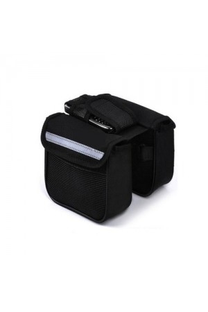 Bisiklet Çok Amaçlı Heybe Çanta  Kadro Üstü Telefon Tutuculu - Siyah&hellip;