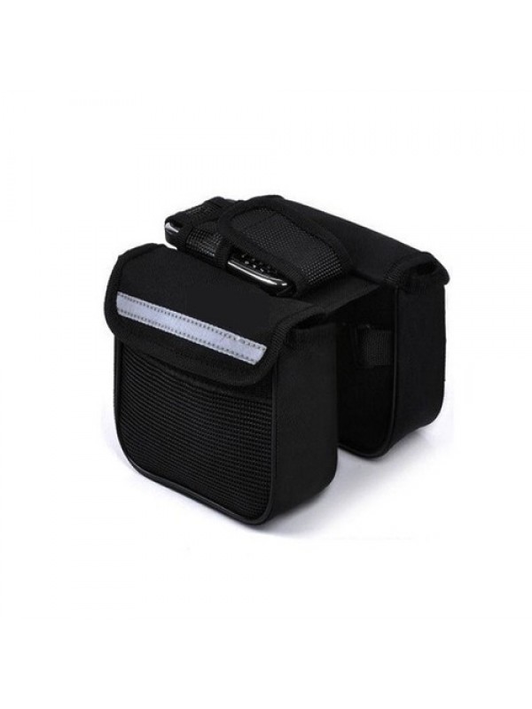 Bisiklet Çok Amaçlı Heybe Çanta  Kadro Üstü Telefon Tutuculu - Siyah&hellip;