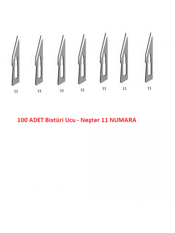 Bistüri Ucu No 11 - Neşter - 100 Adet… Bistüri Ucu No 11 - Neşter - 100 Adet…