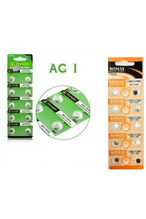 Buton Pil - Saat Lazer Hesap Makinesi Pili 10lu Paket  AG1 LR621/LR60 1.55&hellip;
