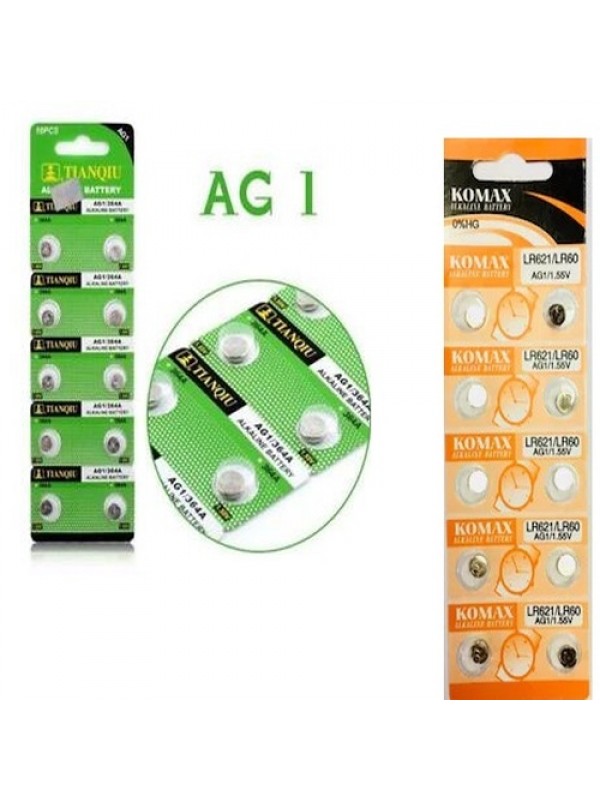 Buton Pil - Saat Lazer Hesap Makinesi Pili 10lu Paket  AG1 LR621/LR60 1.55&hellip;