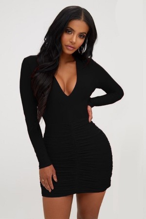 Büzgülü Mini Elbise… Büzgülü Mini Elbise…