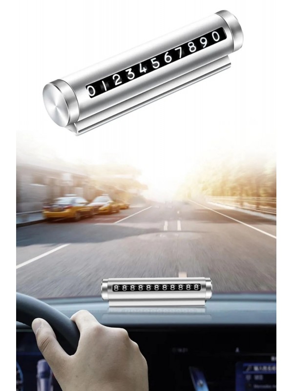 Çevirmeli Araç Içi Telefon Numaralık Çevirmeli Alüminyum Oto Park Nu… Çevirmeli Araç Içi Telefon Numaralık Çevirmeli Alüminyum Oto Park Nu…