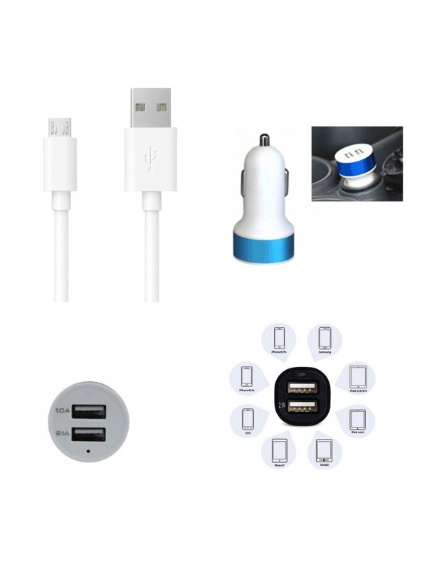 Çift USB Girişli 3.1 Çıkışlı Seyahat Seti Android / Micro Usb&hellip;