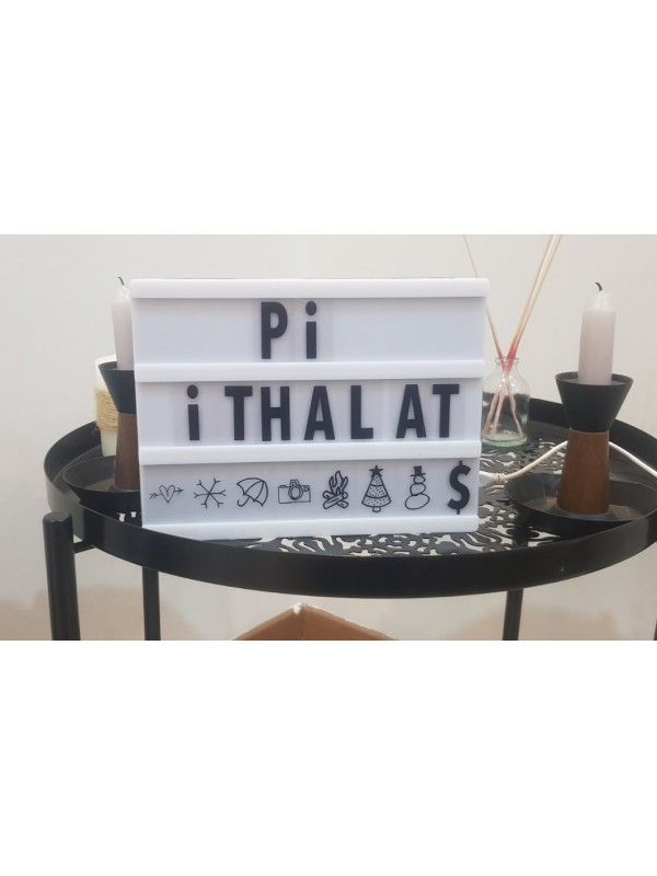 Cinematic Harflerle Işıklı Mesaj Veren Light Box Led Pano A4… Cinematic Harflerle Işıklı Mesaj Veren Light Box Led Pano A4…