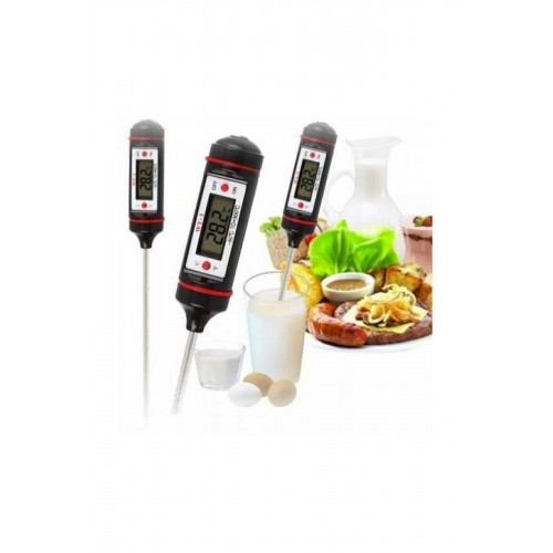 Dijital Gıda Termometresi Sıvı Gıda Et Su Süt Sıcaklık Ölçer - Özel Kutulu Dijital Gıda Termometresi Sıvı Gıda Et Su Süt Sıcaklık Ölçer - Özel Kutulu