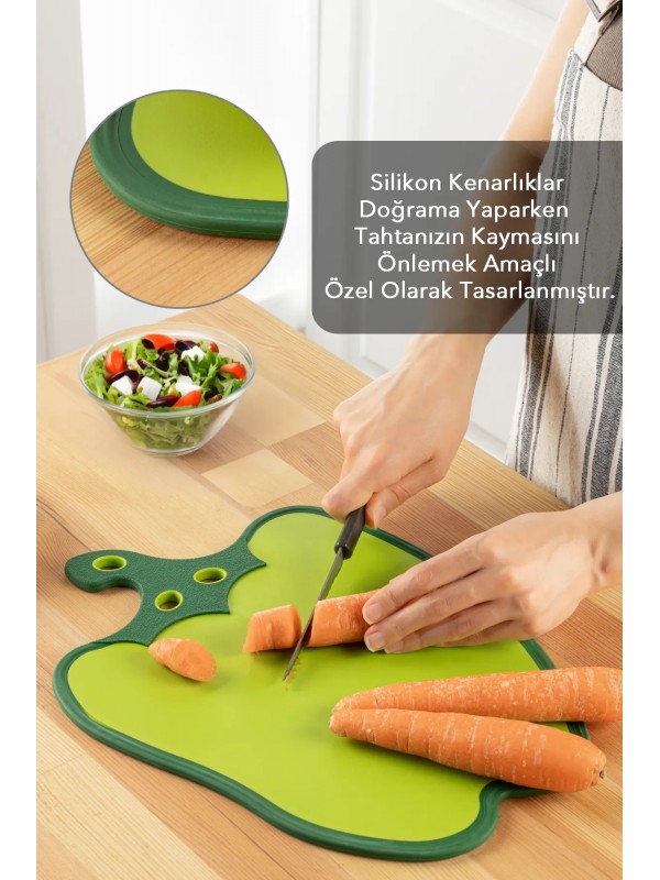 Dolma Biber Figürlü Kaydırmaz Kesme Tahtası Doğrama Panosu&hellip;