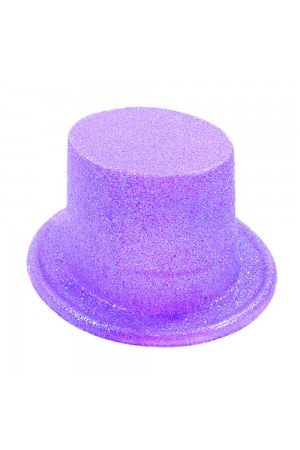 Floresan Mor Renk Simli Uzun Fötr Melon Şapka 12 cm&hellip;