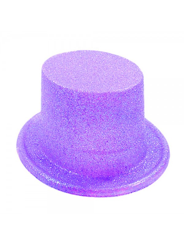 Floresan Mor Renk Simli Uzun Fötr Melon Şapka 12 cm… Floresan Mor Renk Simli Uzun Fötr Melon Şapka 12 cm…