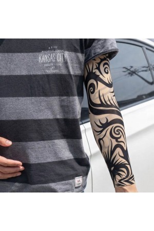 Giyilebilir Kol Dövmesi Çorap Dövme 3D Baskılı Kol Bacak Dövme 2 Ade&hellip;