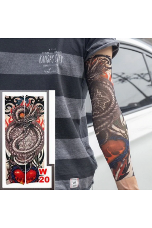 Giyilebilir Kol Dövmesi Çorap Dövme 3D Baskılı Kol Bacak Dövme 2 Ade&hellip;