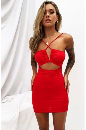 Göbek ve Sırt Dekolteli Fantazi Elbise&hellip;