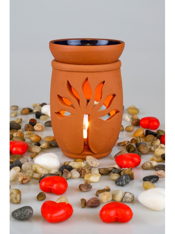 Hayat Ağacı El Yapımı Çömlek Buhurdanlık Tütsülük&hellip;