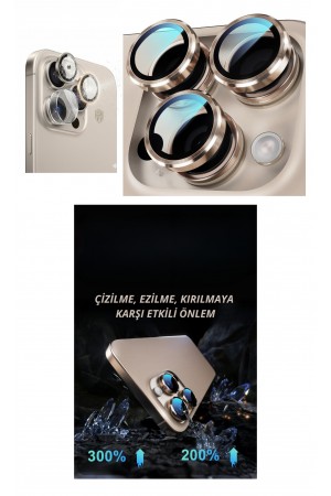 16 Pro Kamera Lens Koruyucu Naturel&hellip;