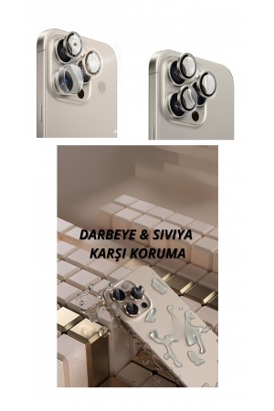 16 Pro Max Kamera Lens Koruyucu Naturel&hellip;