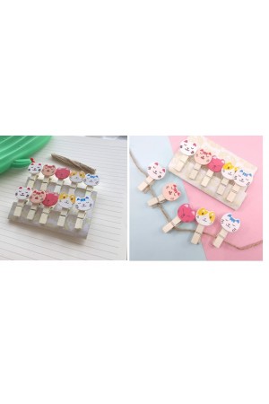 İpli Mandallı Kedili Fotoğraf Albümü Kedi Kafası Şekilli Mandal&hellip;