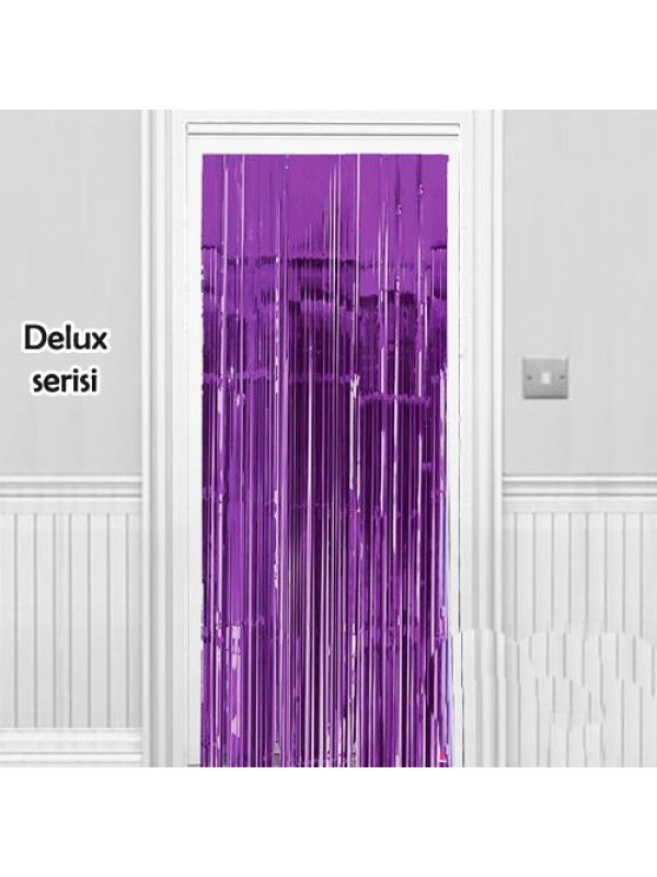 Işıltılı Duvar ve Kapı Perdesi Mor Renk 90x200 cm&hellip;