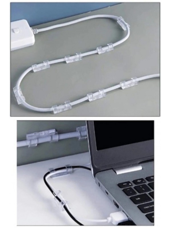 Kablo Sabitleyici Klipsler 20 Adet Kablo Düzenleyici Duvar Fayans Cam Kab&hellip;