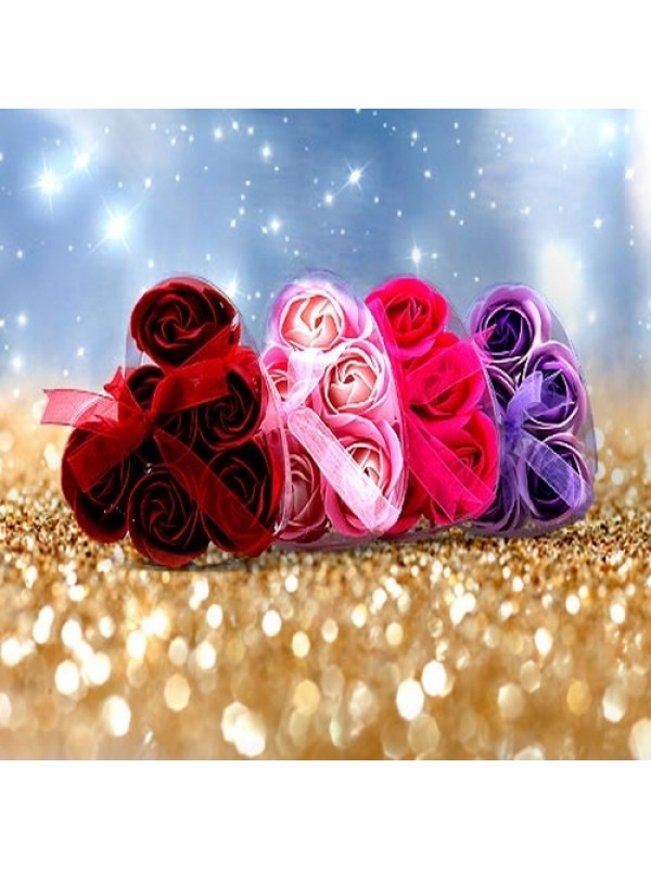 Kalp Kutulu Gül Şeklinde Sabun… Kalp Kutulu Gül Şeklinde Sabun…