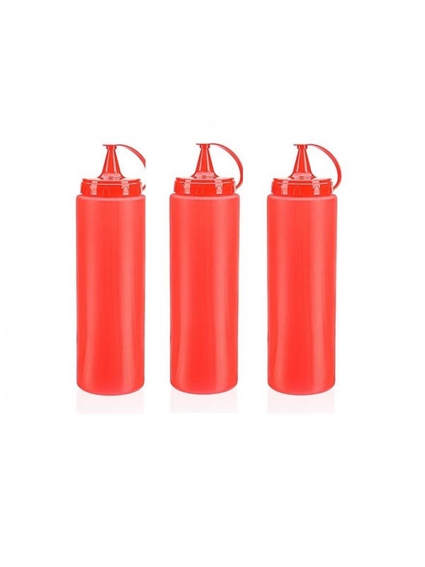 Ketçap Şişesi - 1000ML Dev Boy Kırmızı 3 Adet&hellip;