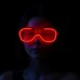 Kırmızı Led Işıklı Parti Gözlüğü - Neon Glow Şerit Gözlük 3 Modlu Kırmızı Led Işıklı Parti Gözlüğü - Neon Glow Şerit Gözlük 3 Modlu