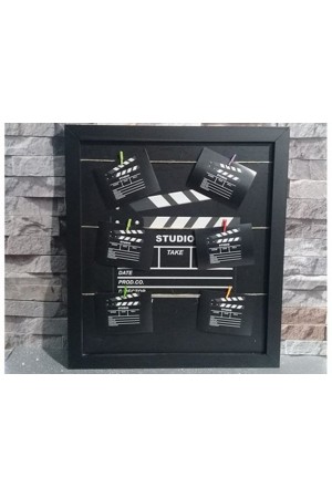 Klaket Tasarımlı İpli ve Mandallı Fotoğraf Çerçevesi… Klaket Tasarımlı İpli ve Mandallı Fotoğraf Çerçevesi…