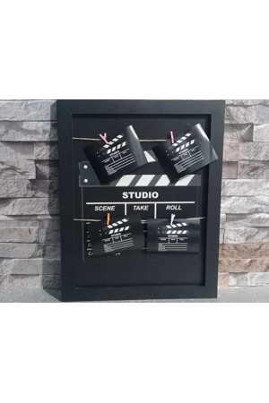 Klaket Tasarımlı İpli ve Mandallı Fotoğraf Çerçevesi No: 2… Klaket Tasarımlı İpli ve Mandallı Fotoğraf Çerçevesi No: 2…