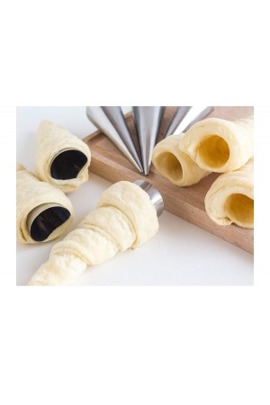 Kornet Kurabiye Şekil Verici - Paslanmaz  Korneo Kalıbı 6 lı&hellip;