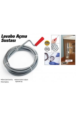 Lavabo Ve Gider Boruları Açacağı - Lavabo Açma Sustası - 3Metre&hellip;