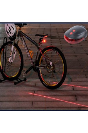 Lazer Güvenlik Şeritli Bisiklet Lambası… Lazer Güvenlik Şeritli Bisiklet Lambası…
