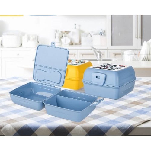 Luna 3 Bölmeli Çatal Bıçaklı Beslenme Kabı - Diyet Kabı - Çatal Kaşıklı Luna 3 Bölmeli Çatal Bıçaklı Beslenme Kabı - Diyet Kabı - Çatal Kaşıklı