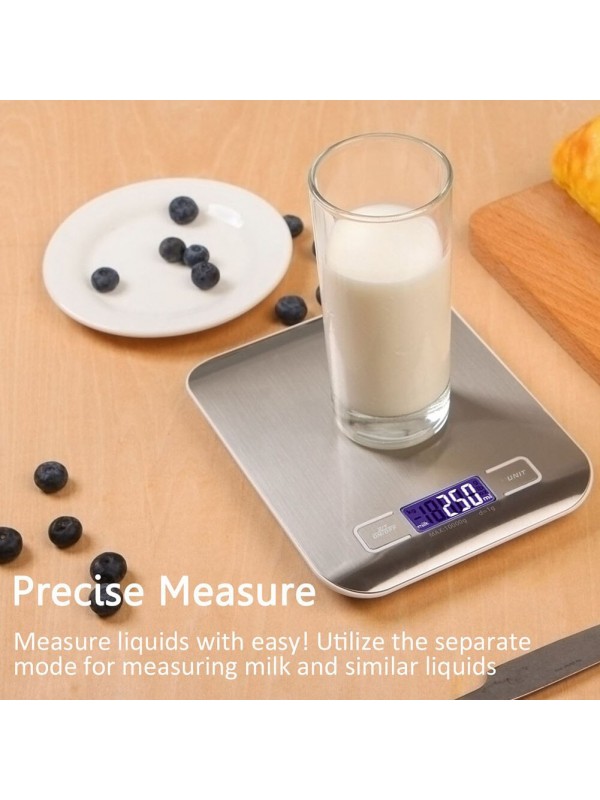 Lüx Dijital Mutfak Terazisi 5 Kg 1 Gr Hassas Paslanmaz Çelik + Pil&hellip;