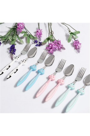 Çatal Kaşık Seti - 18 cm - Pembe&hellip;