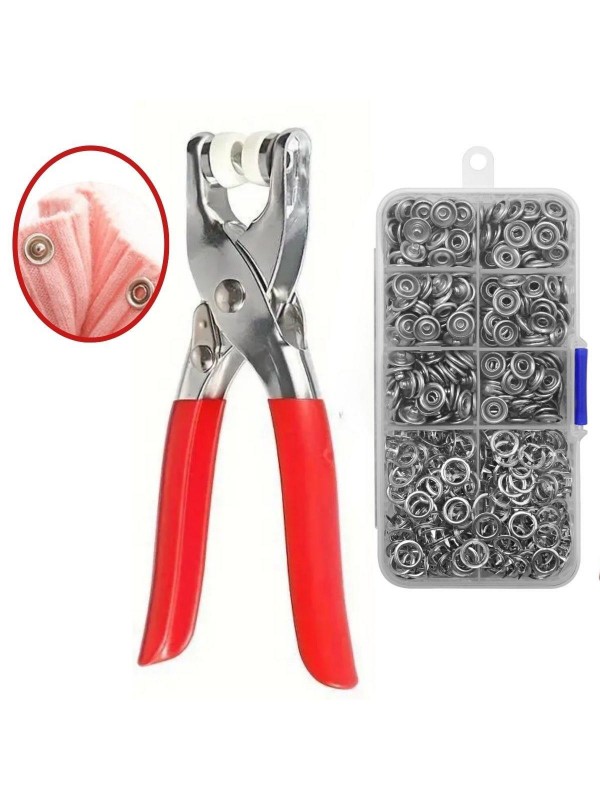 Metal 200 pcs Çıtçıt ve Pense Seti Makinesi  Bebek Elbise Çıtçıt M&hellip;