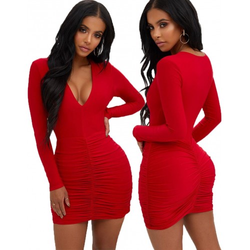 Mini Dekolteli Elbise Mini Dekolteli Elbise