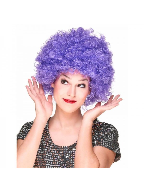 Mor Renk Kıvırcık Afro Bonus Peruk Parti Peruğu… Mor Renk Kıvırcık Afro Bonus Peruk Parti Peruğu…