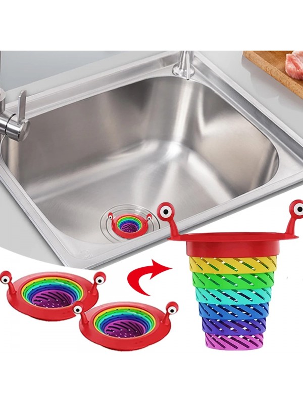 Mutfak - Banyo  Lavabo Filtresi Süzgeci Gökkuşağı Kademeli Drenaj Del&hellip;