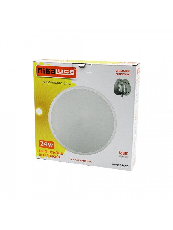NİSALUCE EAMP-106/B 24W RADAR SENSÖRLÜ LEDLİ ARMATÜR BEYAZ ÇERÇEVE … NİSALUCE EAMP-106/B 24W RADAR SENSÖRLÜ LEDLİ ARMATÜR BEYAZ ÇERÇEVE …