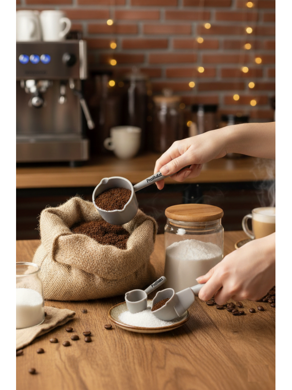 Ölçü Kaşığı Şeker Kahve Un Erzak Ölçü Kaşığı - 3 lü Ölç�&hellip;