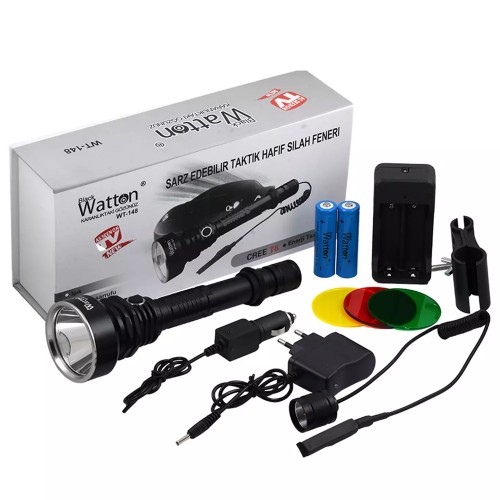 Orjinal 800 Lümen TX6 Özel Avcı Feneri Watton Wt-148 Orjinal 800 Lümen TX6 Özel Avcı Feneri Watton Wt-148