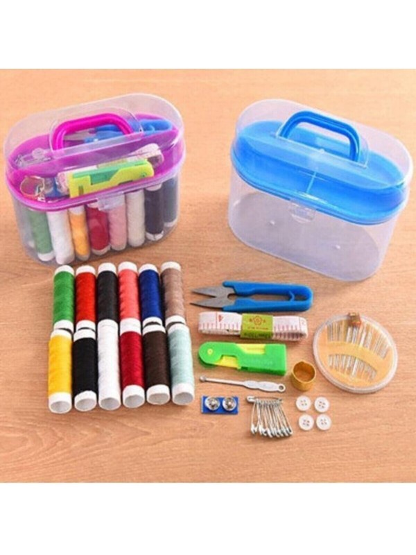 Özel Kutulu 40 Parça Mini Dikiş Seti Iğne Iplik Balıkçı Makas Mezur&hellip;