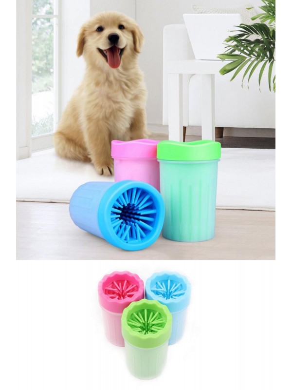 Pati Ayak Yı Kovası Silikon Jel Fırçalı Kedi Köpek (Küçük)… Pati Ayak Yı Kovası Silikon Jel Fırçalı Kedi Köpek (Küçük)…