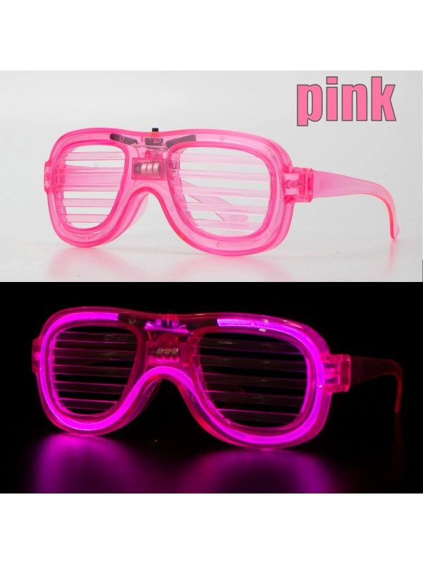 Pembe Led Işıklı Parti Gözlüğü - Neon Glow Şerit Gözlük 3 Modlu… Pembe Led Işıklı Parti Gözlüğü - Neon Glow Şerit Gözlük 3 Modlu…