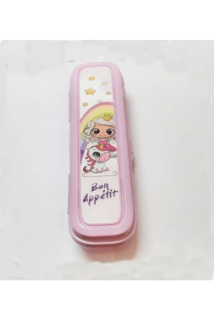 Pembe Multi Renkli Kapaklı Kalemlik Kutusu -Çanta İçi Saklama - Diş F&hellip;