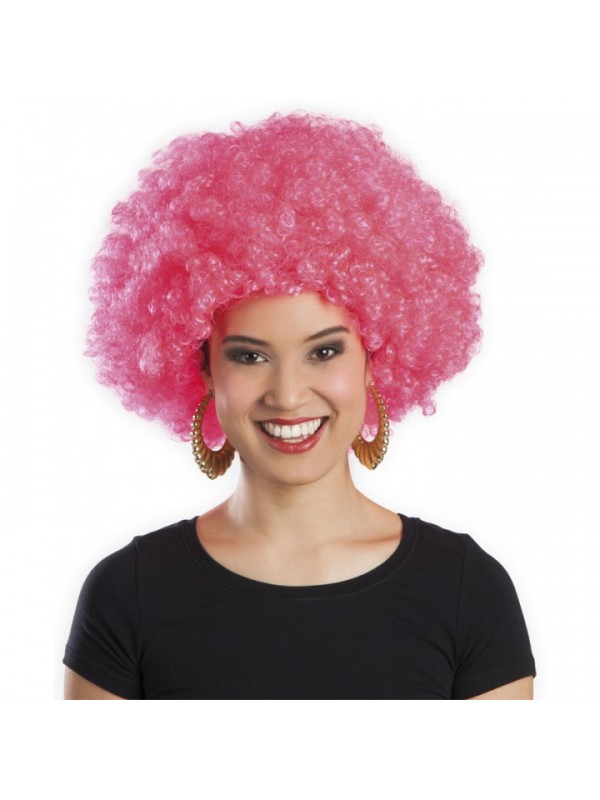 Pembe Renk Kıvırcık Afro Bonus Peruk… Pembe Renk Kıvırcık Afro Bonus Peruk…