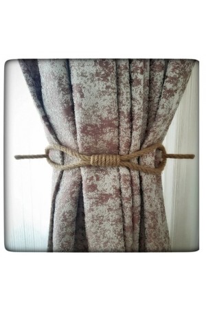 6 Adet Perde Tokası Perde Mandalı Perde Askı Aparatı Jüt Halat Şıkl&hellip;