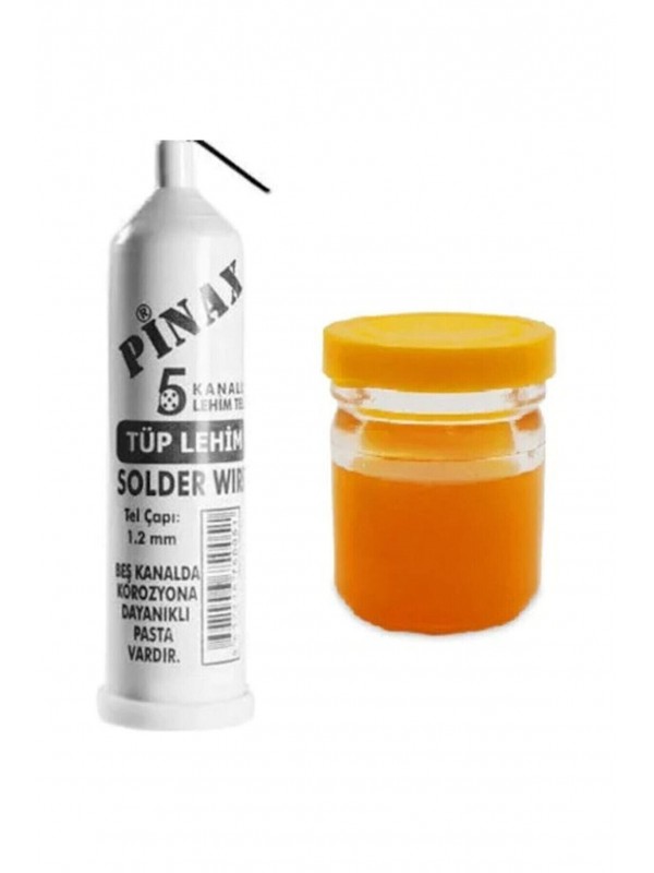 Pinax Tüp Lehim Teli 25 Gr 1.2mm + Lehim Pastası - 40gr… Pinax Tüp Lehim Teli 25 Gr 1.2mm + Lehim Pastası - 40gr…