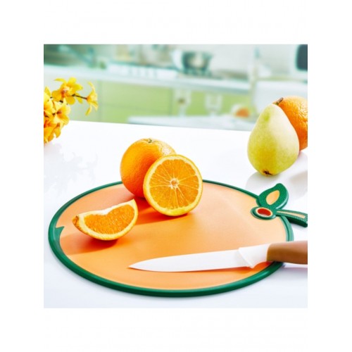 Portakal Figürlü Kaydırmaz Kesme Tahtası Doğrama Panosu Portakal Figürlü Kaydırmaz Kesme Tahtası Doğrama Panosu