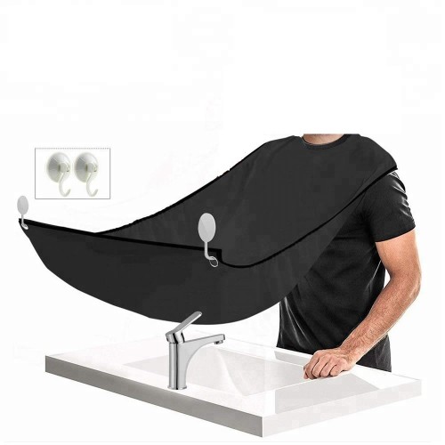 Pratik Sakal Kesme Örtüsü - Siyah Pratik Sakal Kesme Örtüsü - Siyah